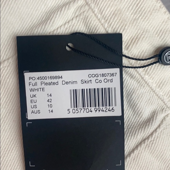 Pleated Denim Skirt - Picture 2 of 2